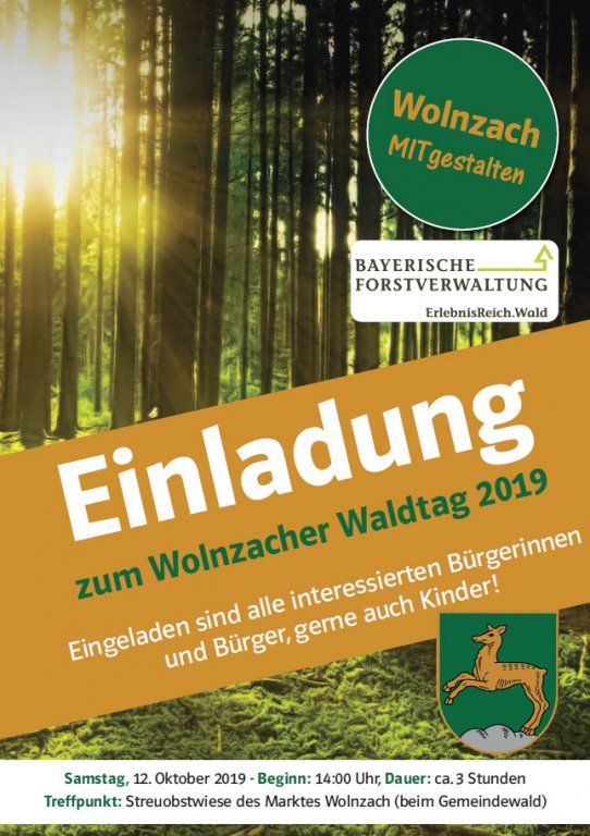 Grossansicht in neuem Fenster: Plakat Waldtag 2019