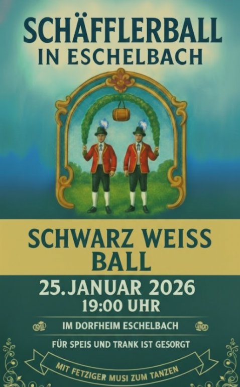 Grossansicht in neuem Fenster: Schäfflerball 2026 Grossansicht in neuem Fenster: Schäfflerball 2026