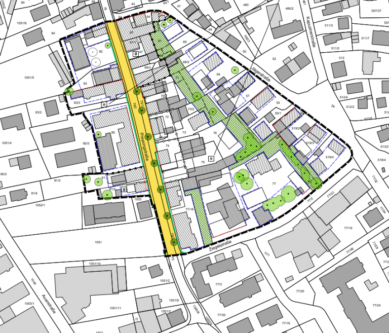 Lageplan Geltungsbereich Preysingstraße Süd Satzungsbeschluss