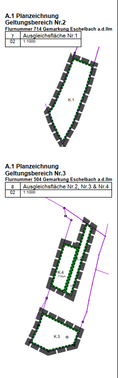 Geltungsbereich Nr. 2 und Nr. 3 Ausgleichsfläche Höckmeier Geltungsbereich Nr. 2 und Nr. 3 Ausgleichsfläche Höckmeier
