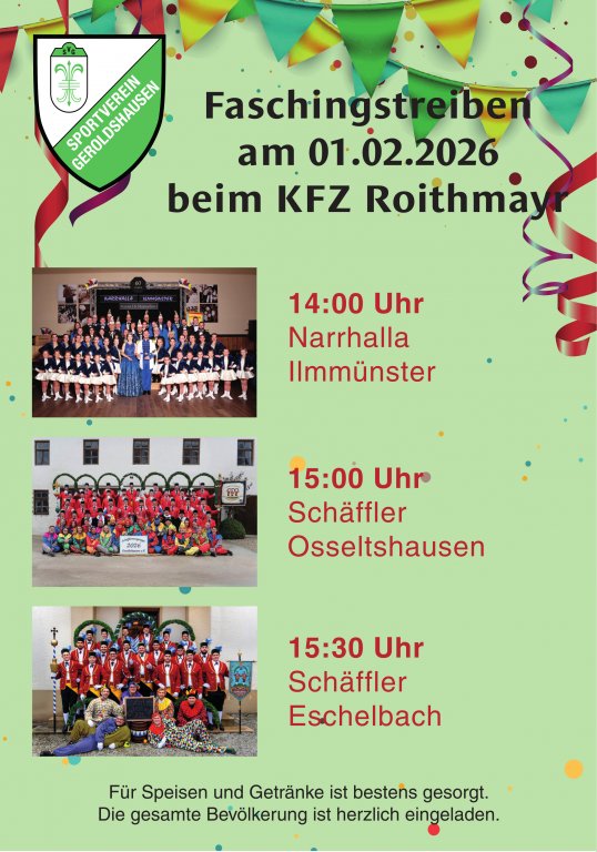 Grossansicht in neuem Fenster: Faschingstreiben SV Geroldshausen Grossansicht in neuem Fenster: Faschingstreiben SV Geroldshausen